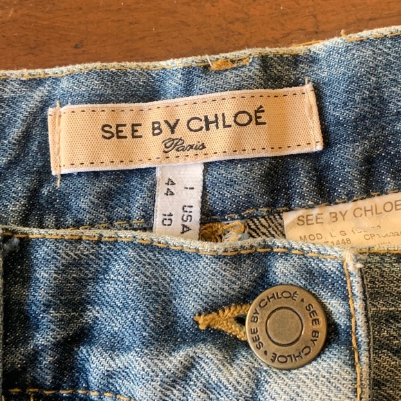 See By Chloe mini denim flare skirt - Picture 8 of 8